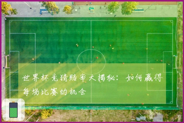 世界杯竞猜赔率大揭秘：如何赢得每场比赛的机会